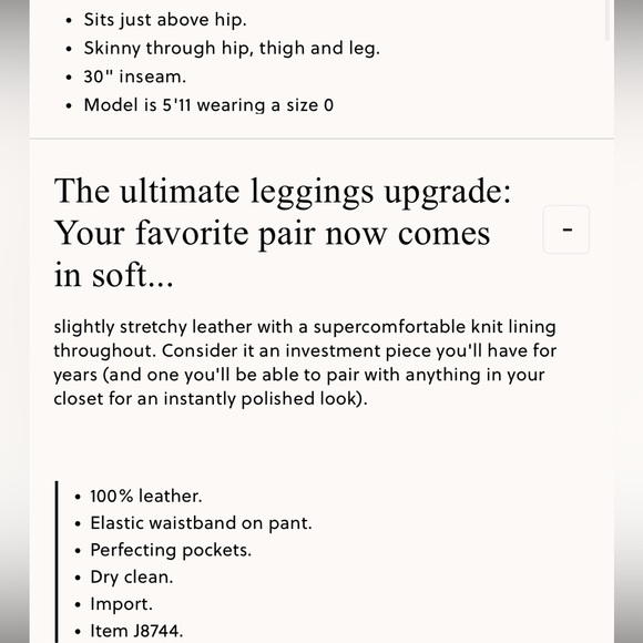 J.Crew Collection leather leggings - Picture 12 of 13